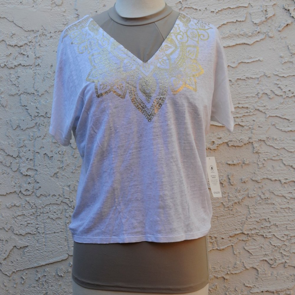 NWT Chico's Linen T Shirt